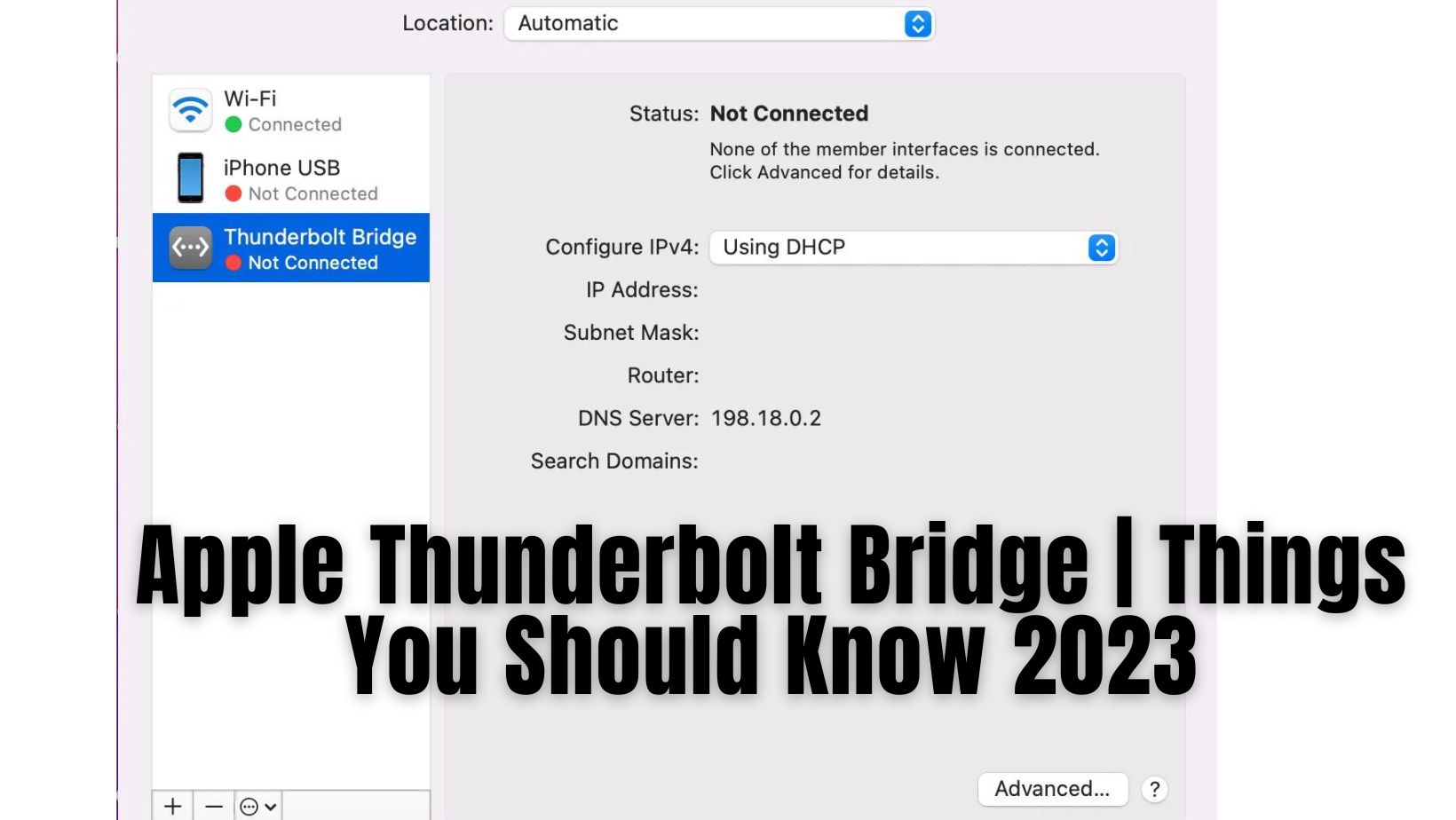 apple thunderbolt bridge