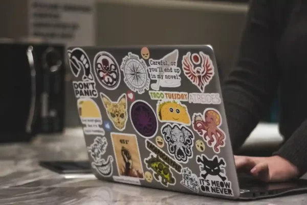 Are Decals or Stickers on a Laptop Unprofessional