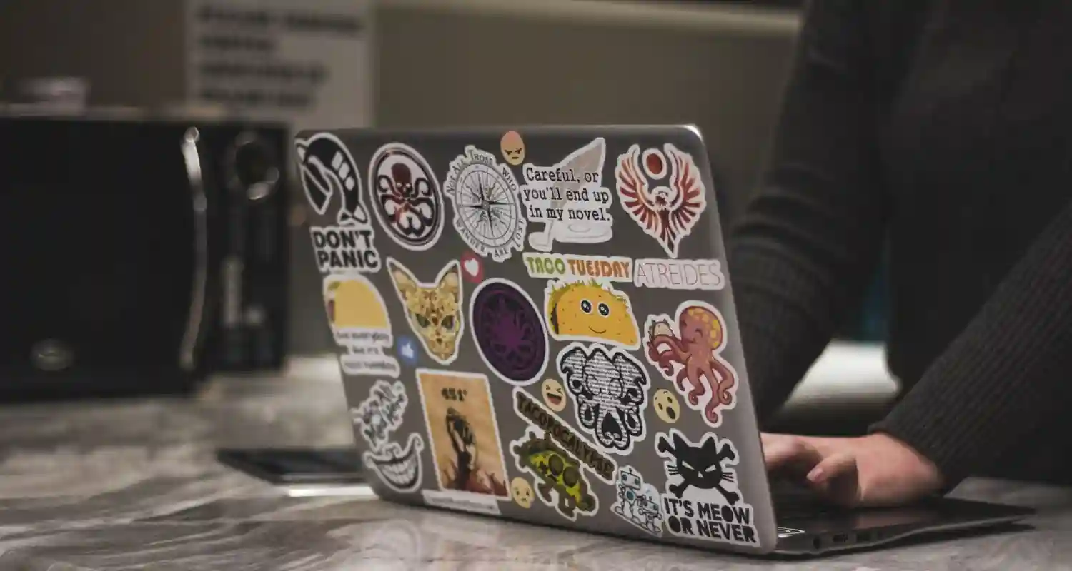 Are Decals or Stickers on a Laptop Unprofessional